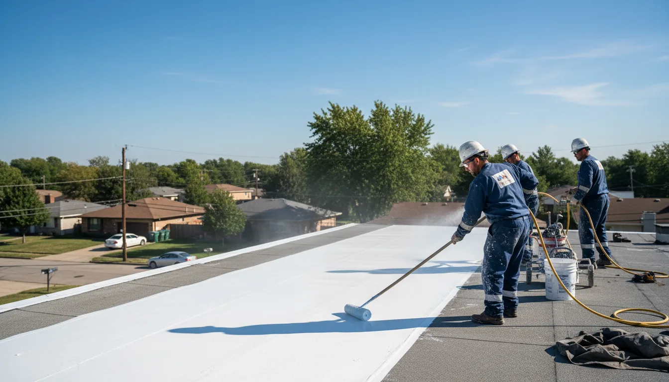 Commercial roof coating in Corinth, TX near me
